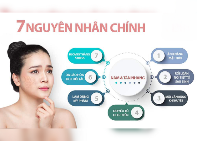 Nguyên nhân gây nám tàn nhang ở phụ nữ