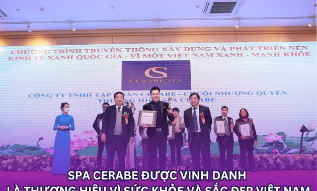 SPA CERABE được vinh danh là Thương hiệu Vì sức khỏe và Sắc đẹp Việt Nam