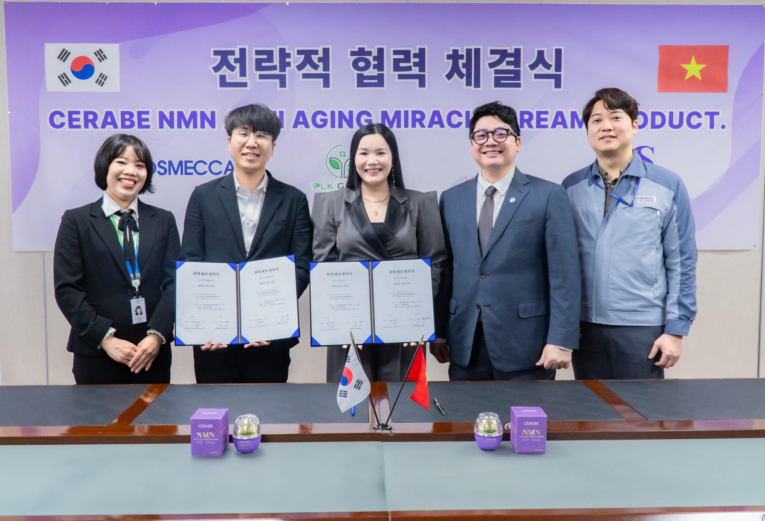Cerabe Group & Lily Lala ký kết độc quyền Kem Toàn Năng NMN Hàn Quốc