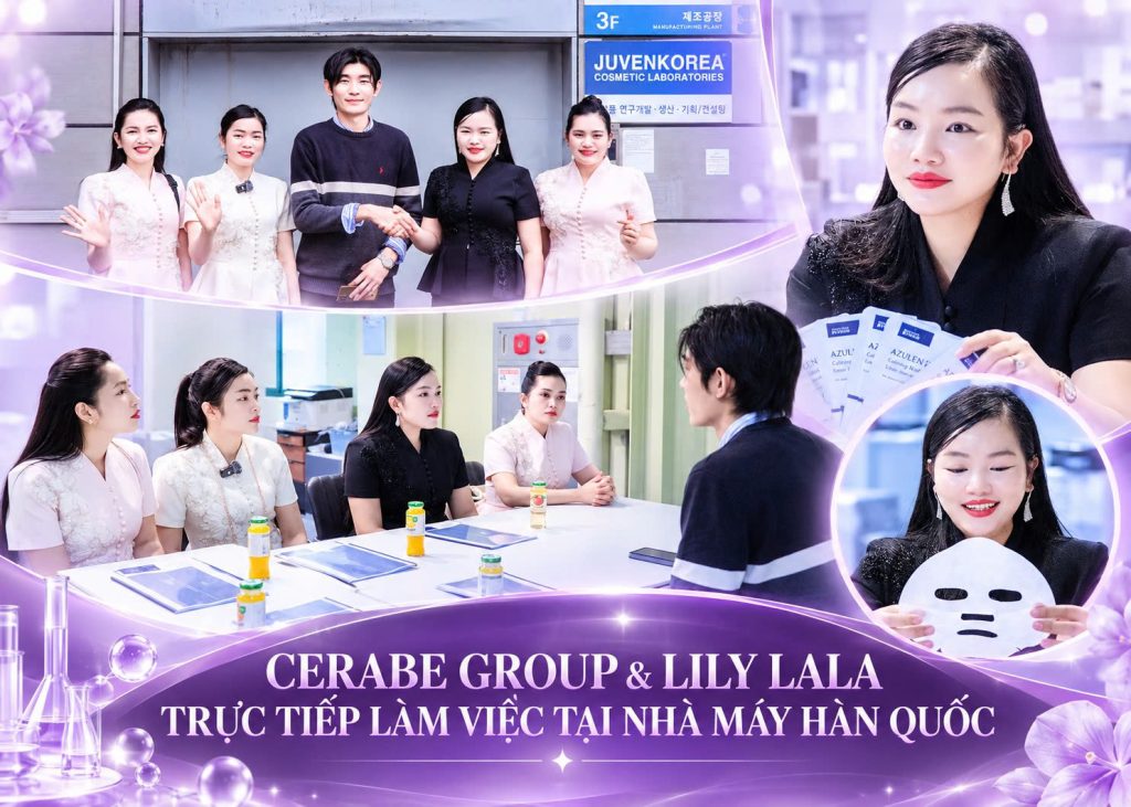 Cerabe Group & Lily Lala trực tiếp làm việc tại nhà máy Hàn Quốc