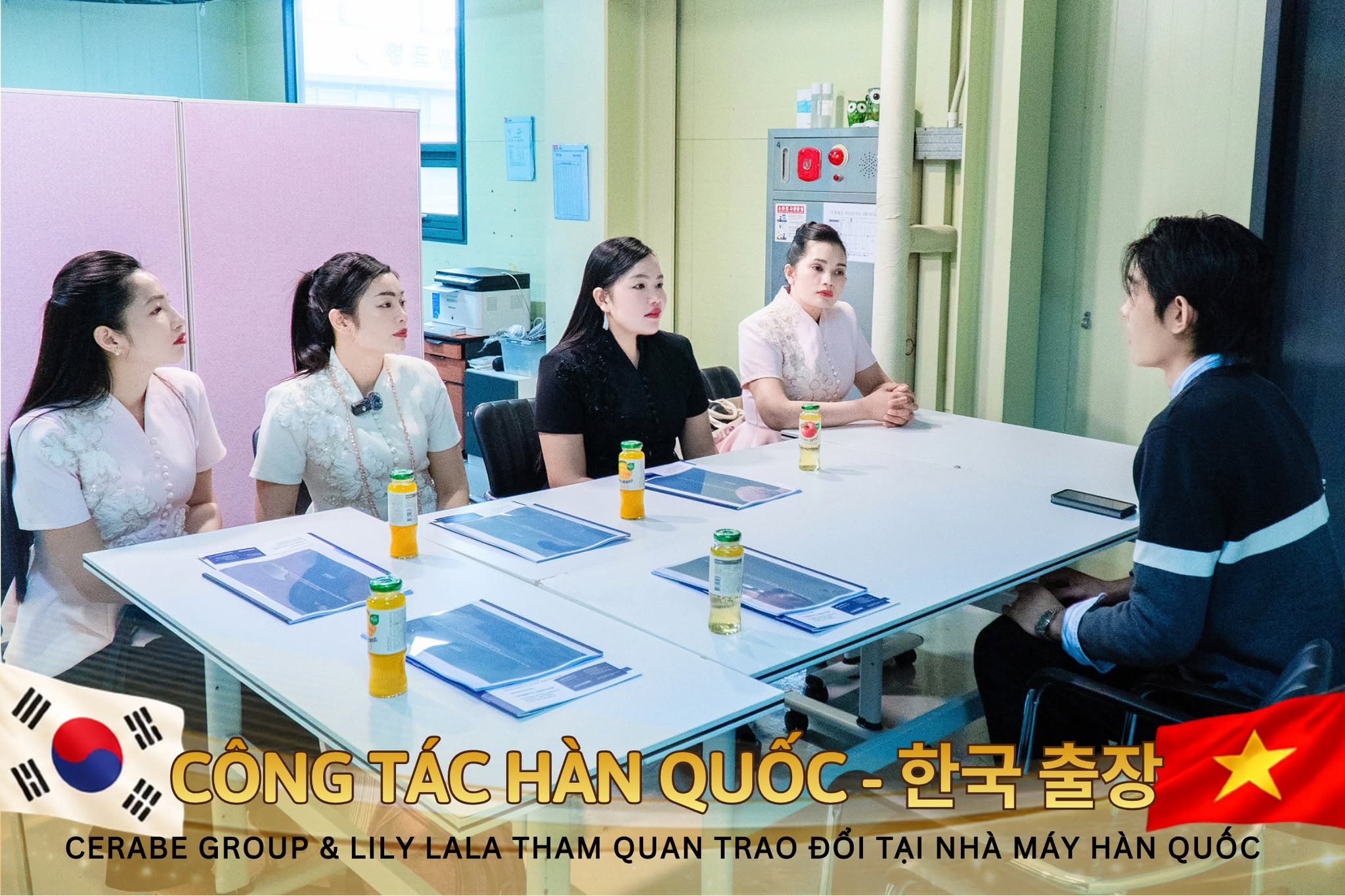 Chủ tịch Đặng Thị Bắc trực tiếp làm việc tại nhà máy Hàn Quốc
