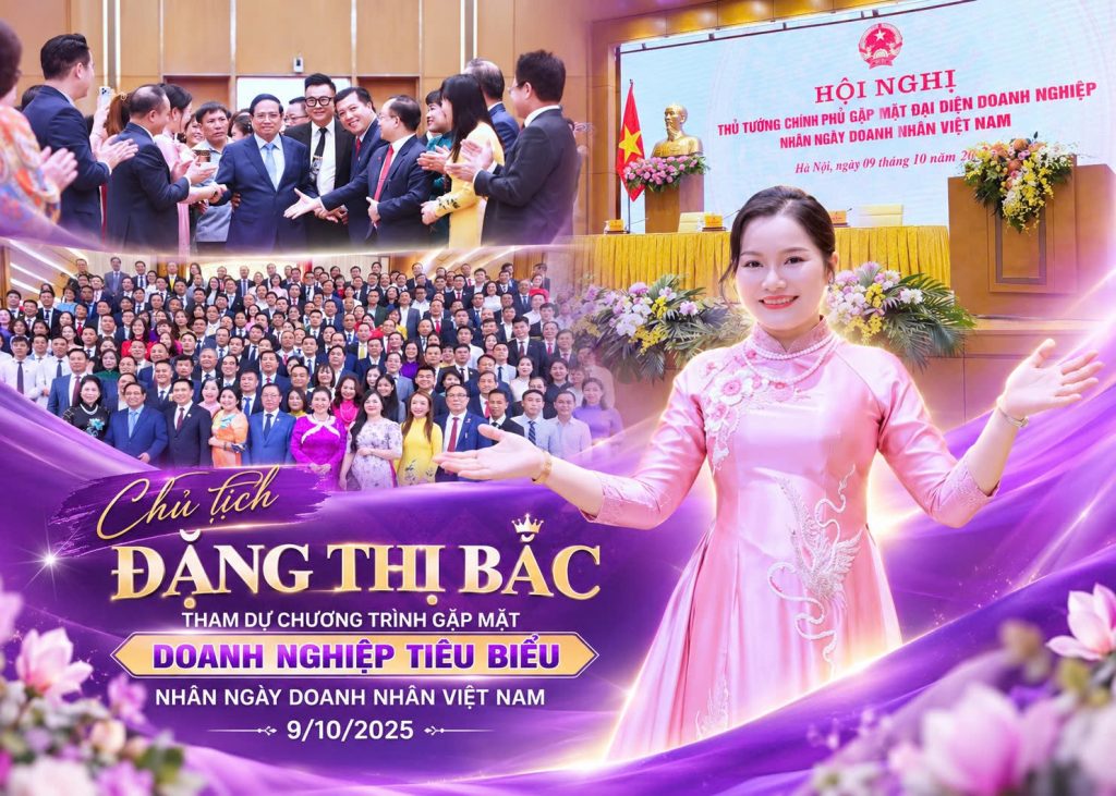 Chủ tịch Đặng Thị Bắc tham dự chương trình gặp mặt doanh nghiệp tiêu biểu nhân Ngày Doanh nhân Việt Nam 9/10/2025